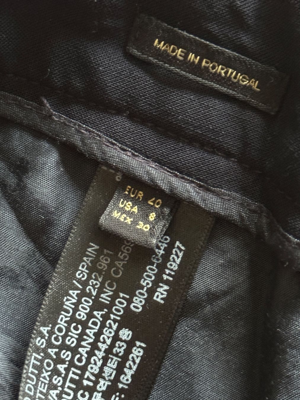 Massimo Dutti Pantaloni: Massimo Dutti Stoffhosen dunkelblau Gr. 40 – Usato da Zürich venduto da nberyll 4