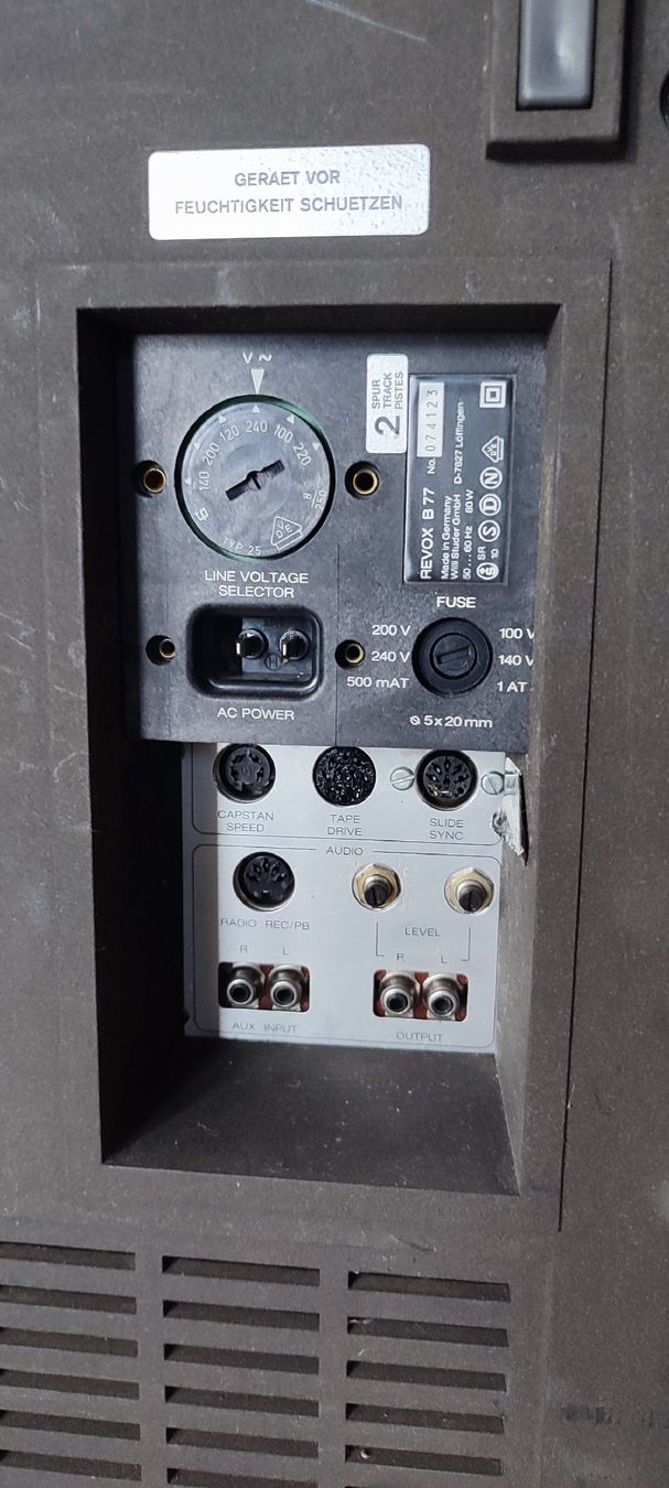 Revox Bandmaschinen: B77 REVOX 2 SPUR – Gebraucht aus KAPPEL AM ALBIS von ANDBACH 5