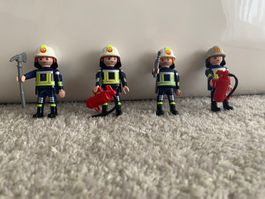 Playmobil Feuerwehrmänner 4x