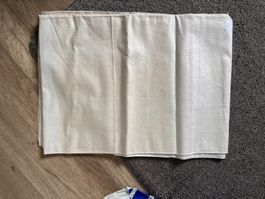 Antikes Rolltuch Leinen Mangeltuch Stoff 150 x 212 cm 31