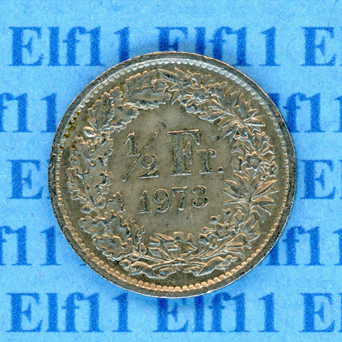Tutti le monete: CHF___0.50 1973 -vz 50 Rappen – Usato da Widnau venduto da Elf11