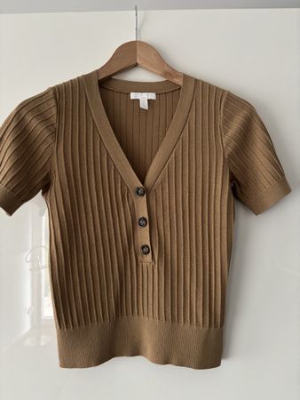 Ribbed Knit Top by H&M