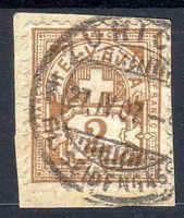 ZÜRICH ZWEIKREISSTEMPEL 27.IV.07 -AUF FRAGMENT - CH152