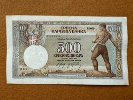 Belgrad 1942 - Serbien - 500 Dinara