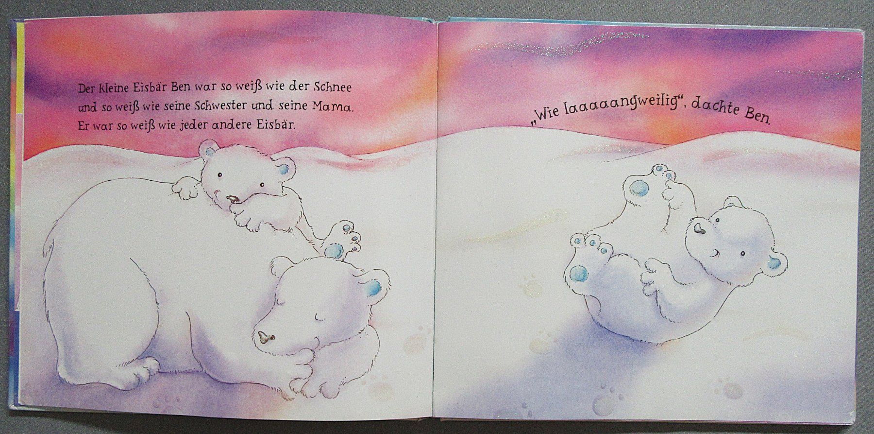 Bücher: Der Eisbär und der Regenbogen - ein Glitzerbuch – Gebraucht aus Auenstein von Padabimbim 2
