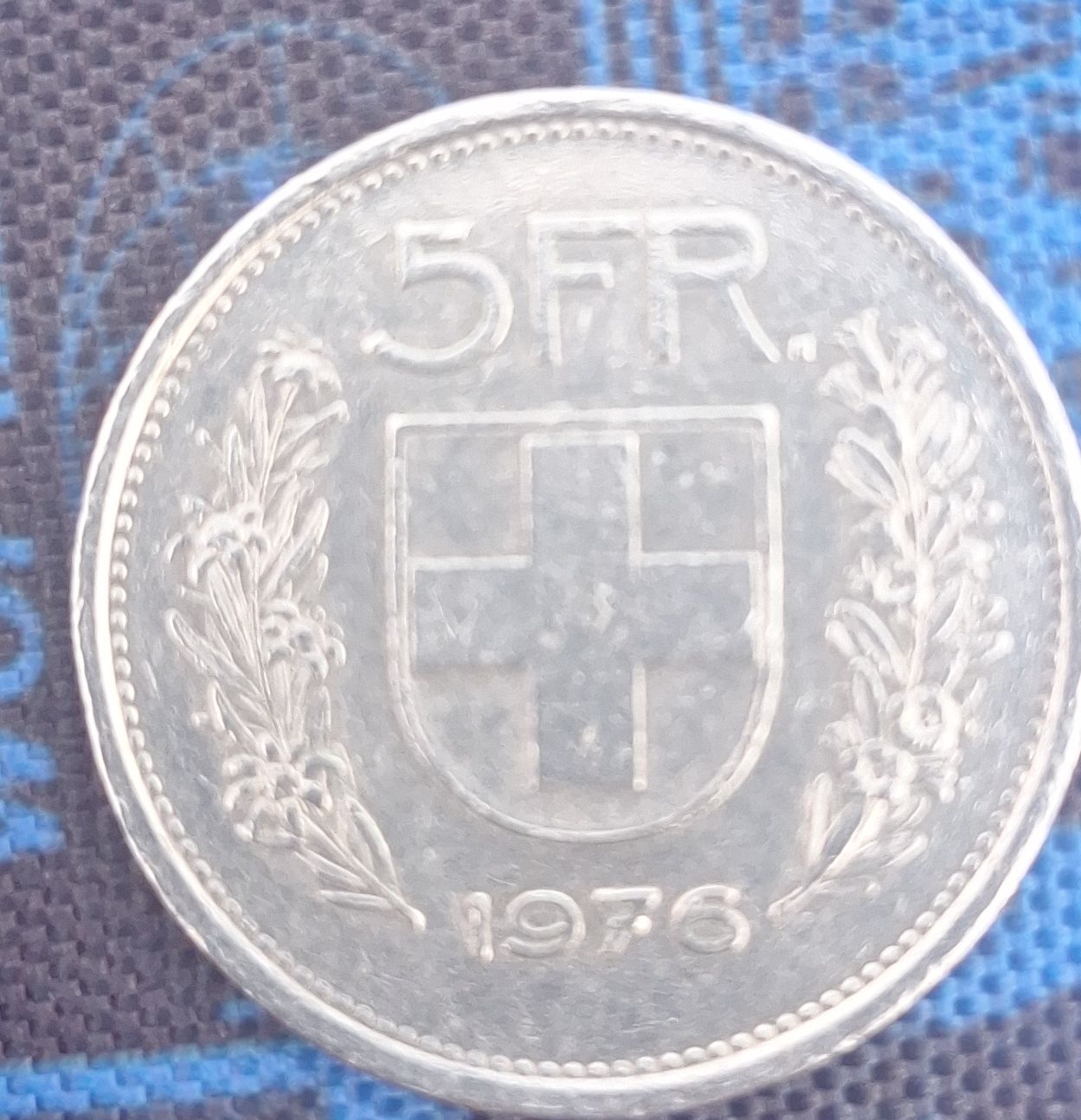 Tutti le monete: Pièce 5 Francs Suisse 1976  – Usato da Tannay venduto da v1n1p00h
