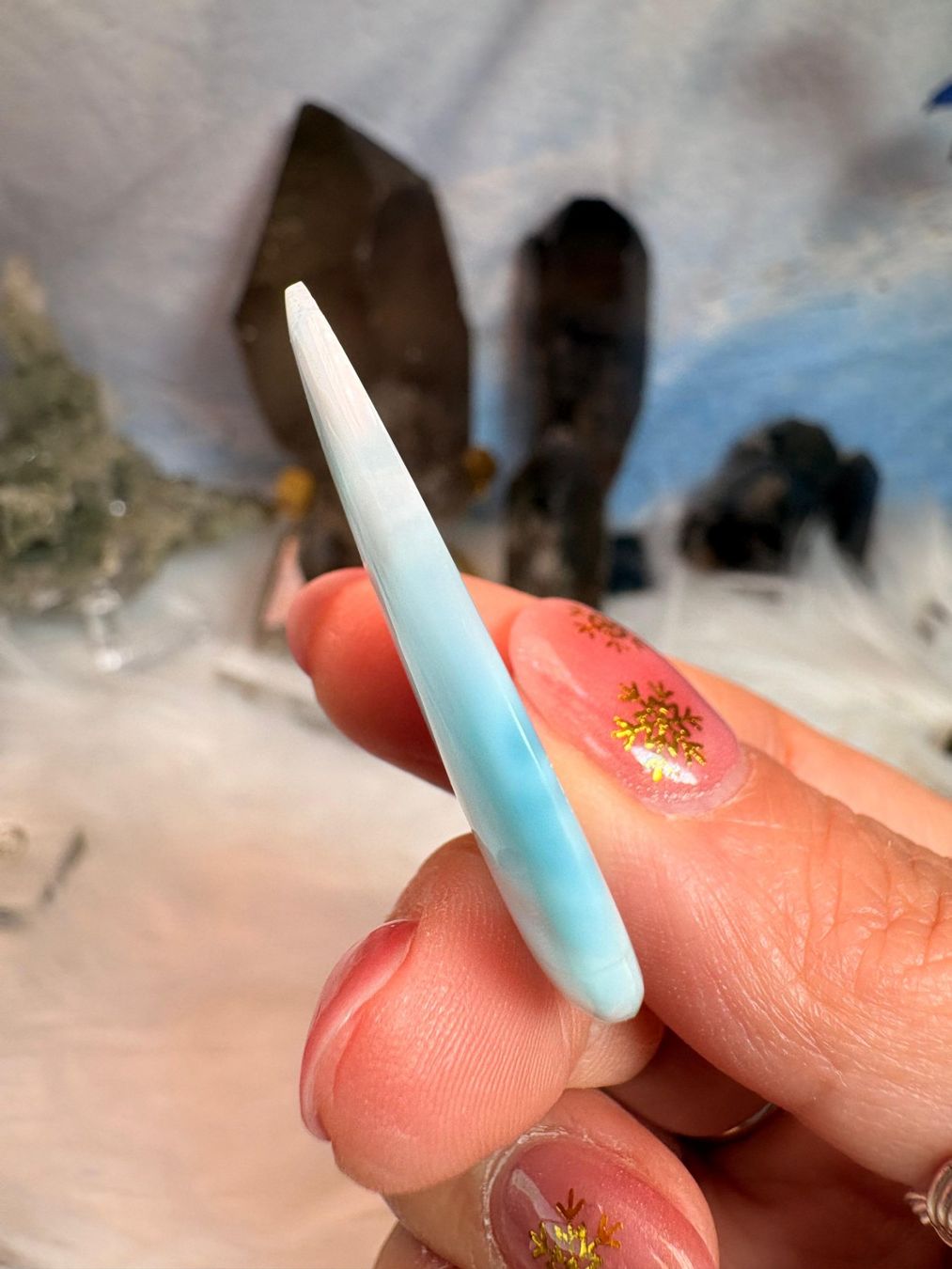 Minerali & Pietre curative: Larimar Cabochon – Nuovo (secondo la descrizione) da Neuheim venduto da m.hald 1