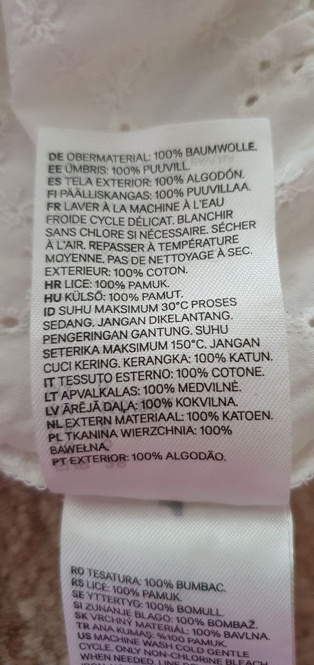 H&M Blusen: Baumwollbluse mit Broderie Anglaise, Gr. 38 – Neu (gemäss Beschreibung) aus Unterentfelden von LookoutMt 4