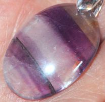 Anhänger L-3797 – Stern Amethyst Cabochon – 28x19mm