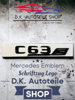 Mercedes AMG C63 S Emblem Schriftzug Neu in Schwarz