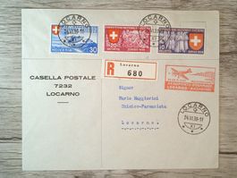 TR54 Enveloppe + Timbre Suisse 1939