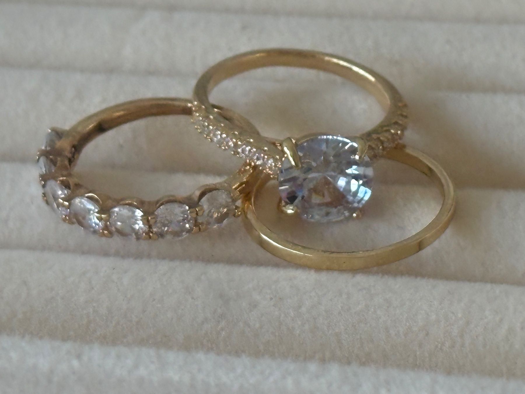 Ringe: Luxus Elegante Trio Gr:17/7 Ring   Farbe: Gold – Neu (gemäss Beschreibung) aus Bremgarten AG von nullpunktnull
