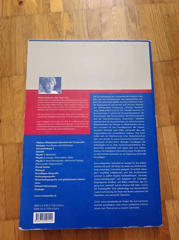 Bücher: Humanbiologie 1 – Gebraucht aus St.Gallen von amaka01 1