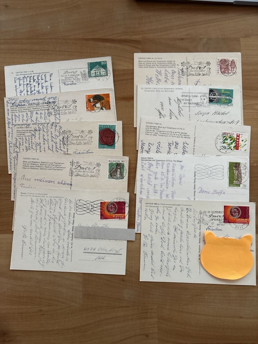 Cartoline postali: AK von Davos – Usato da Rümlang venduto da Kartenpost1 1