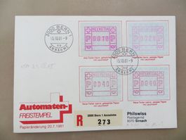 R-Brief Automatenmarken Papieränderungen