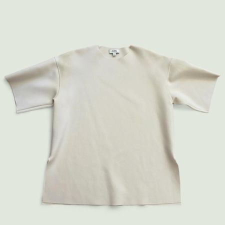 cos oversized structured scuba t-shirt