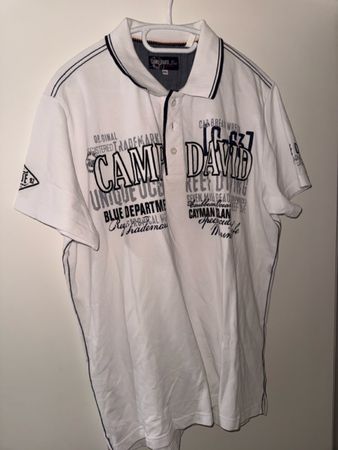 CAMP DAVID Polo Shirt Weiss Grösse XXL