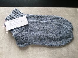Kurzrohrsocken handgestrickt, Grösse: 44/45