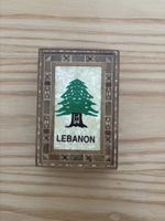Holzschatulle Libanon Intarsienarbeit guter Zustand