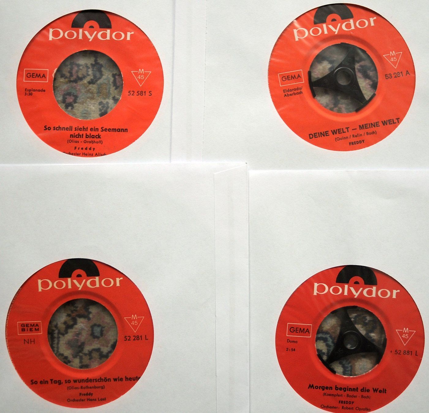 Dischi in vinile: FREDDY QUINN POLYDOR 28 SINGLES SAMMLUNG – Usato da Unterseen venduto da vinylmore 6