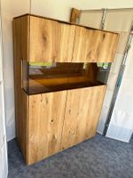 Highboard LUGANO Wildeiche massiv 104 x 145 cm