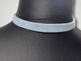🧊 Halsband Jeans stonewash verstellbar