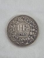 1 Franken Silbermünze 1945