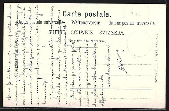 Cartoline postali: AK Arosa, Blick auf den Obersee – Usato da Berlin venduto da bartko-reher 1