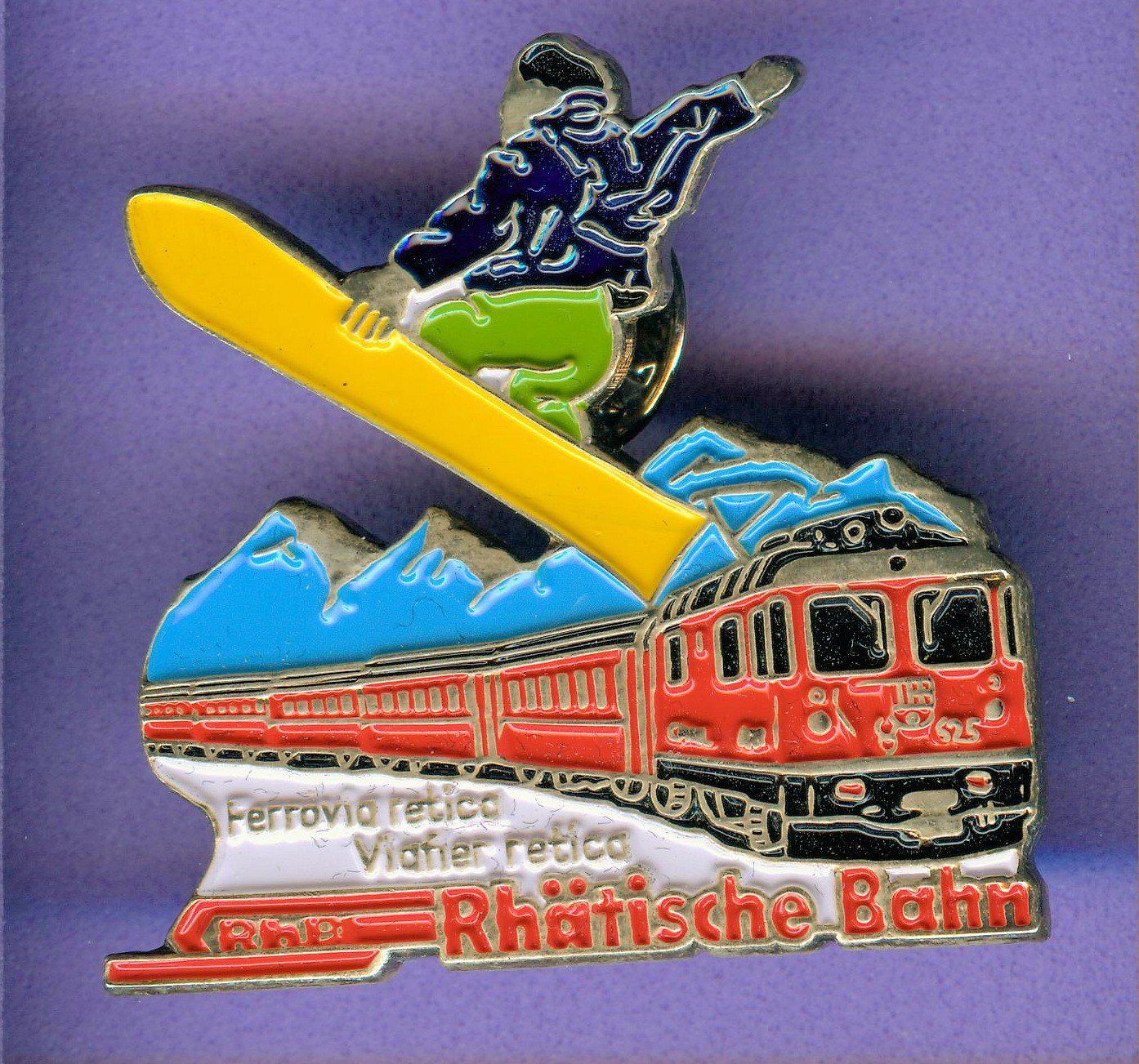 Placchette & Badge: RhB  Rhätische Bahn – Usato da Winterthur venduto da Sammleroase