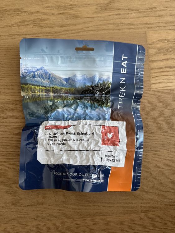 TREK N‘EAT Nudeln mit Poulet, Spinat und Rahm | Kaufen auf Ricardo