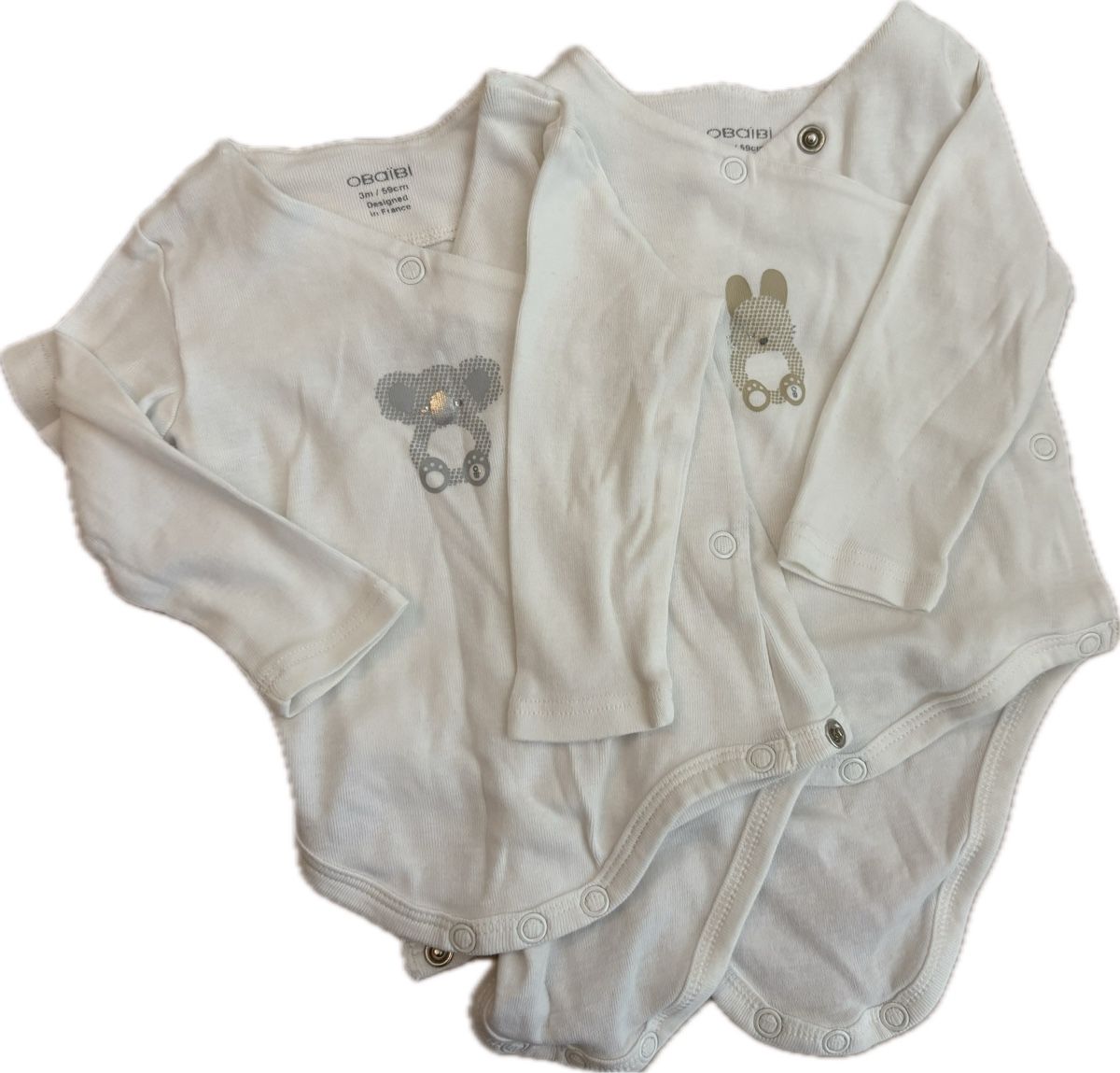 Biancheria intima: 3x Baby Body langarm Gr. 59 – Usato da Zürich venduto da pknop