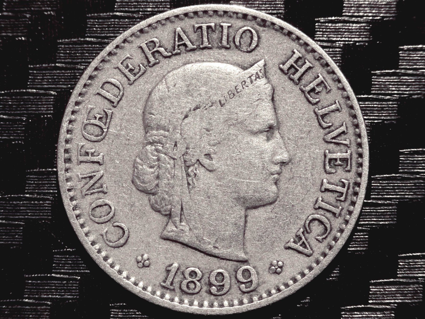 Alle Münzen: 1899 - 10 cts. 0.50 Mio.!!! 2.97gr!!! – Gebraucht aus Courgenay von ZubR237