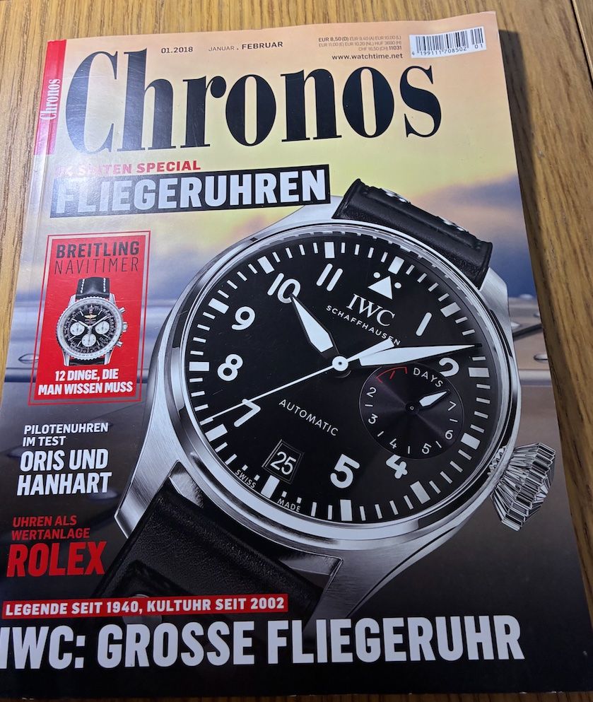 Riviste & Magazine: IWC Grosse Fliegeruhr im Test – Usato da Baden venduto da Goldbaum 6