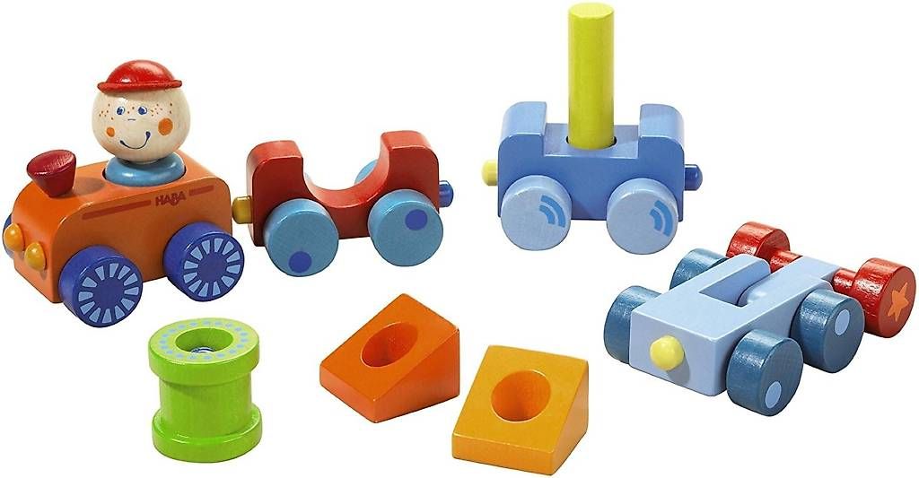 Haba Giocattoli: HABA Eisenbahn Zug mit Lokführer – Usato da Zürich venduto da ms2l 1