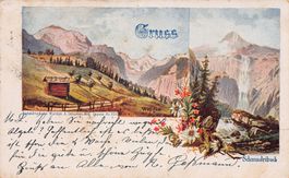 Gruss Schmadribach, gelaufen 1909