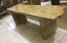 Anrichte Konsole Onyx Marmor Natur Stein Tisch Küchen Buffet