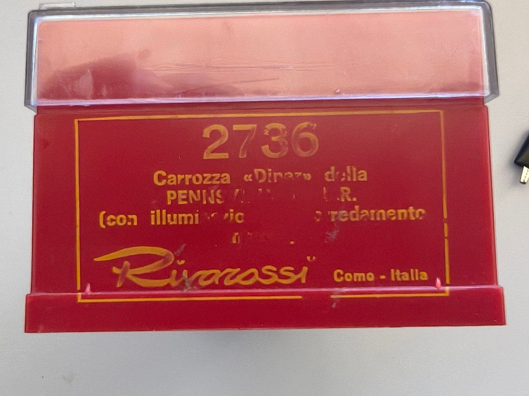 Rivarossi Modelleisenbahnen: Rivarossi, Personenwagen Pullmann DinerPRR, 2736 – Gebraucht aus Gais von strick800 3