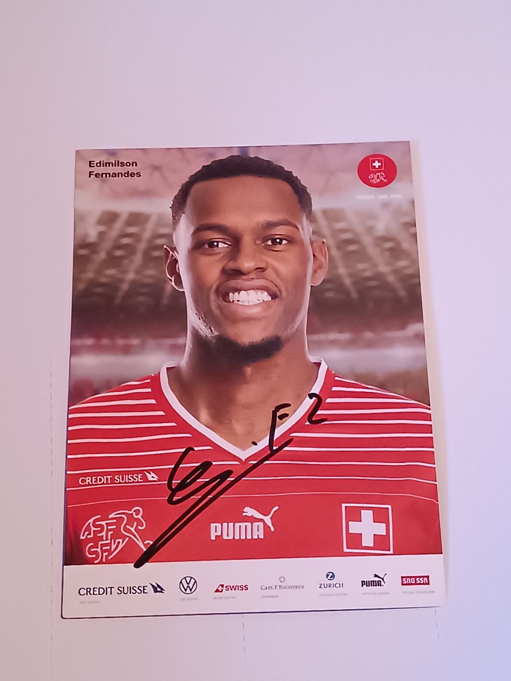 Autogramme: Edimilson Fernandes -  original Autogramm – Gebraucht aus Menziken von Artographs