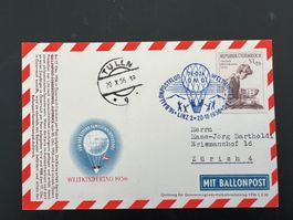 Ballonpost Österreich Karte 1956 Tulln Luxus  (V93)