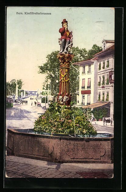 Cartes postales: AK Bern, Kindlifresserbrunnen – D'occasion à Berlin par bartko-reher