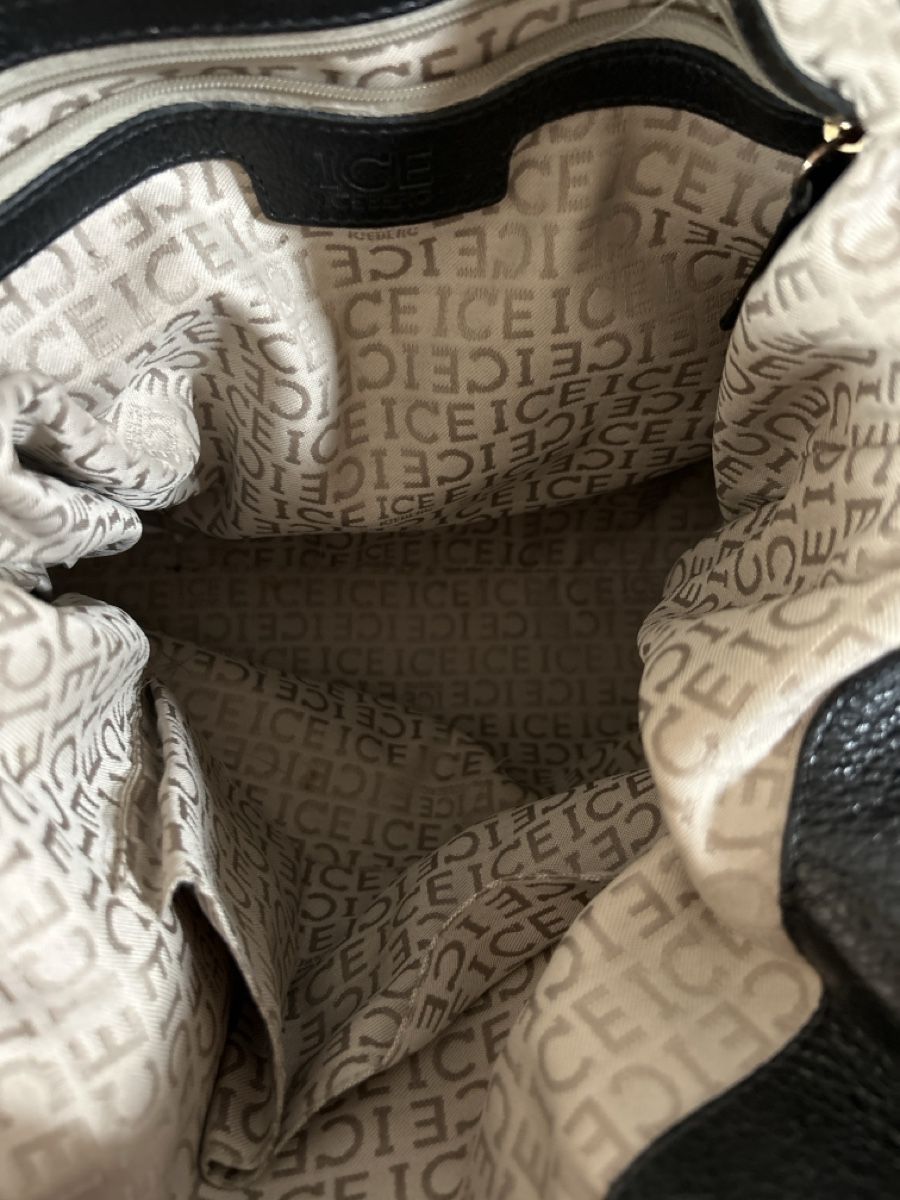 Iceberg Borse da donna: ICEBERG Handtasche, schwarz,, Leder – Usato da Kirchdorf BE venduto da Stella130 5