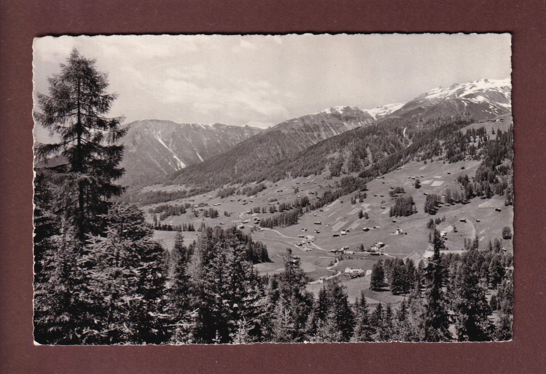 Cartoline postali: Davos - FRAUENKIRCH - Längmatte – Usato da Pully venduto da nicecards