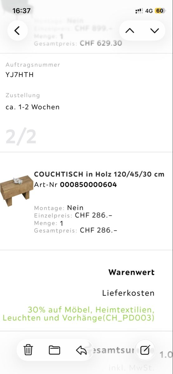 Tische: Hochwertiger Holztisch – Gebraucht aus Kloten von kat_ptq9 5