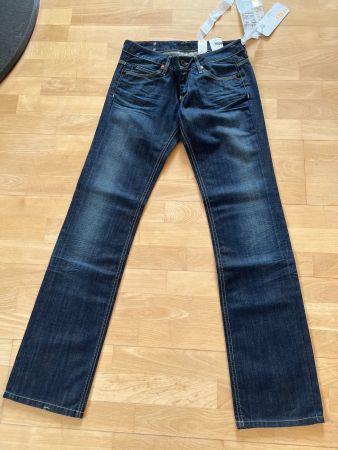 MOGUL Damen Jeans in Gr. 29/34, Blau, NEU