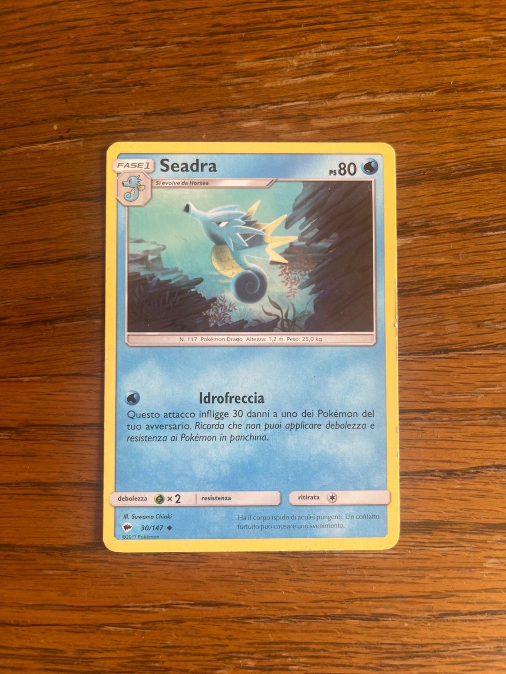 Pokémon Cartes à collectionner: Carte Pokemon Seadra - Burning Shadows - IT – D'occasion à Vernayaz par Darkfrost