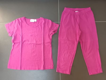 Set T-Shirt & 3/4 Hosen pink Gr. 140/146
