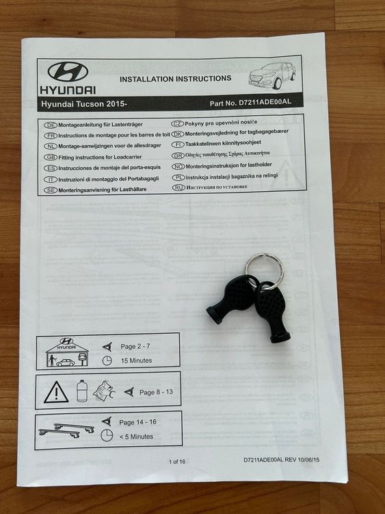 Dachträger Set Für Hyundai Tucson JM 05-09 - 4-tlg. OEM Ersatz Dachgepäckträger