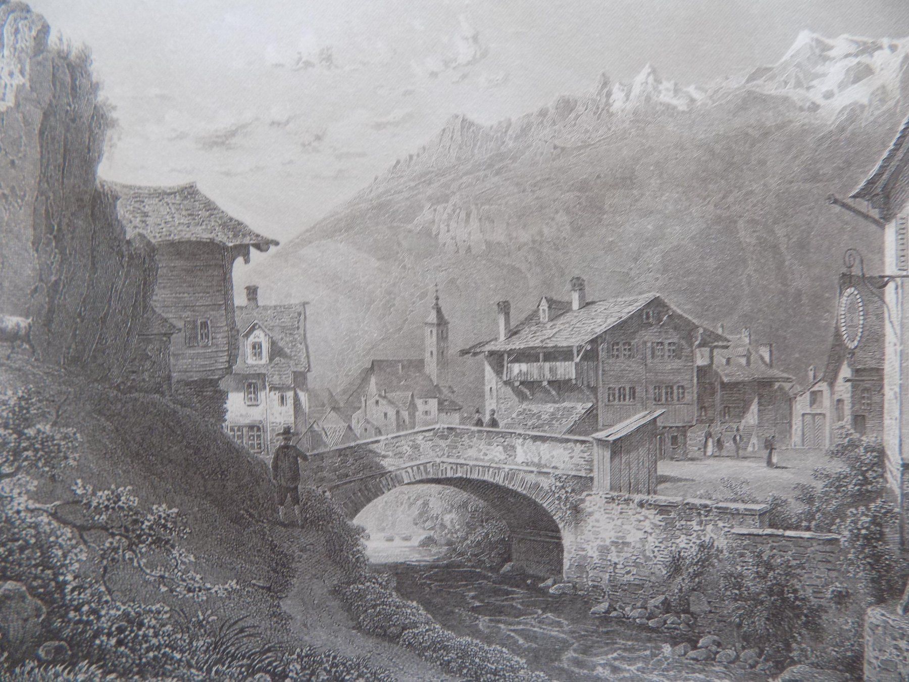Incisioni: Andermatt Stahlstich Rohbock – Usato da Risch venduto da Antikfee 4