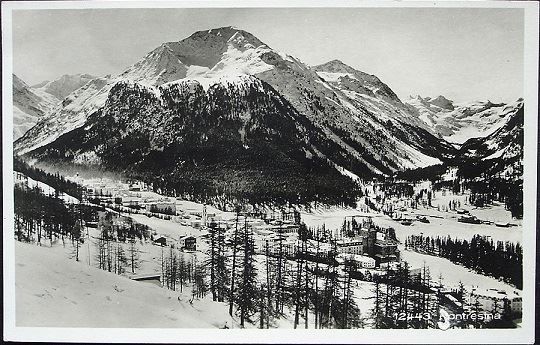 Cartoline postali: PONTRESINA Nr. 12443 – Usato da Jona venduto da philajona