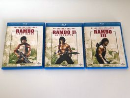 Rambo 1 + 2 + 3 Collezione Blu-ray Trilogie Bluray Italiano
